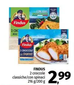 FINDUS 2 croccole classiche/con spinaci