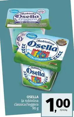 Pam OSELLA la robiolina classica/leggera offerta