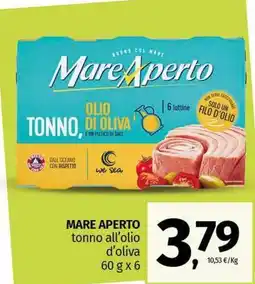 Pam MARE APERTO tonno all'olio d'oliva offerta