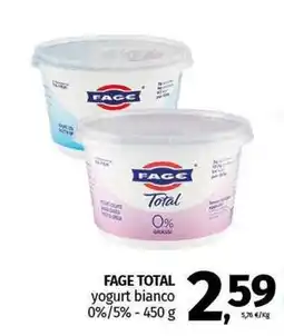 Pam FAGE TOTAL yogurt bianco offerta