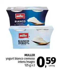 Pam MULLER yogurt bianco cremoso intero/magro offerta