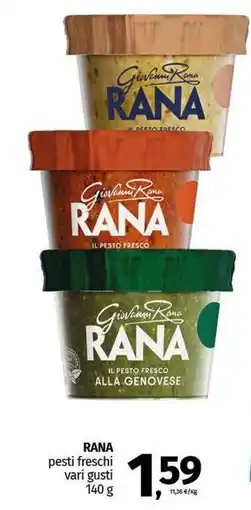 Pam RANA Pesti freschi vari gusti offerta
