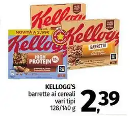Pam KELLOGG'S barrette ai cereali vari tipi offerta