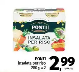 Pam PONTI insalata per riso offerta