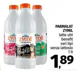 Pam PARMALAT ZYMIL latte uht benefit vari tipi offerta