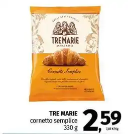 Pam TRE MARIE cornetto semplice offerta