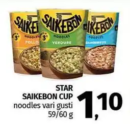 Pam STAR SAIKEBON CUP noodles vari gusti offerta