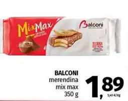 Pam BALCONI merendina mix max offerta