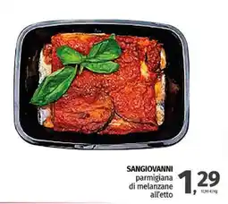 Pam SANGIOVANNI parmigiana di melanzane offerta