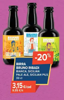 Sapore di Mare Birra bruno ribadi bianca, sicilian pale ale, sicilian pils offerta
