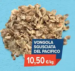 Vongola sgusciata del pacifico