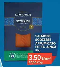 Sapore di Mare Salmone scozzese affumicato fetta lunga offerta