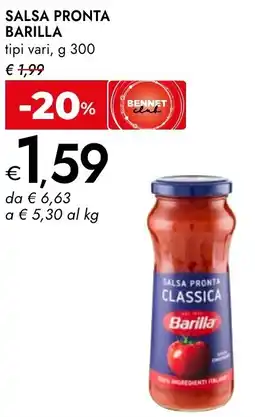 Bennet Salsa pronta BARILLA offerta