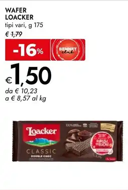 Bennet Wafer LOACKER tipi vari offerta
