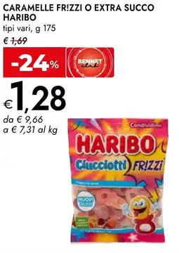 Bennet Caramelle frizzi o extra succo HARIBO offerta