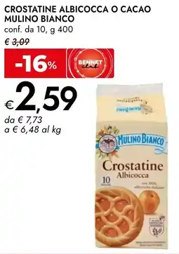 Bennet Crostatine albicocca o cacao MULINO BIANCO offerta