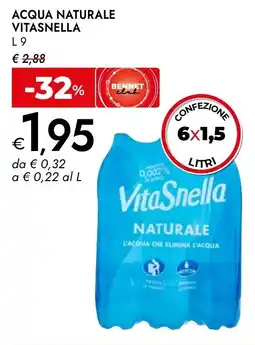 Bennet Acqua naturale VITASNELLA offerta