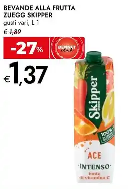 Bennet Bevande alla frutta ZUEGG SKIPPER offerta