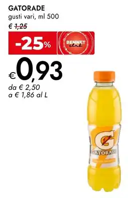 Bennet GATORADE gusti vari offerta