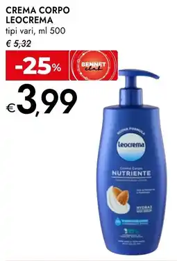 Bennet Crema corpo LEOCREMA offerta