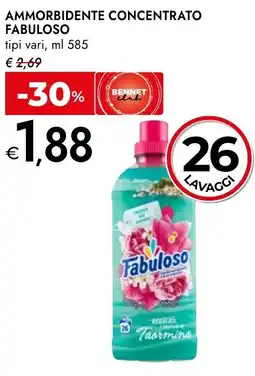 Bennet Ammorbidente concentrato FABULOSO offerta