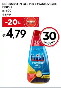 Bennet Detersivo in gel per lavastoviglie FINISH offerta