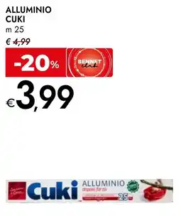 Bennet Alluminio CUKI m 25 offerta