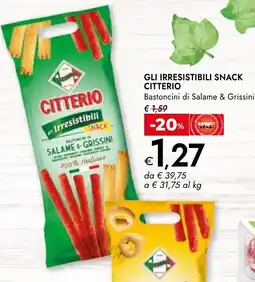 Bennet Gli irresistibili snack CITTERIO offerta
