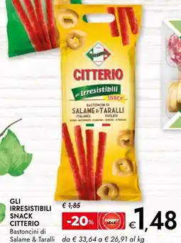 Bennet Gli irresistibili snack CITTERIO offerta