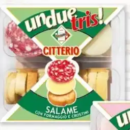 Bennet UNDUETRIS! CITTERIO Salame con formaggio e Crostini offerta
