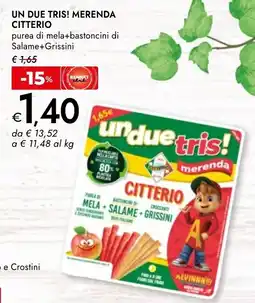 Bennet Un due tris! merenda CITTERIO offerta
