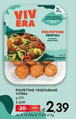Bennet Polpettine vegetariane VIVERA offerta