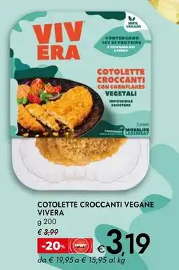 Bennet Cotolette croccanti vegane VIVERA offerta