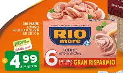 Extra Supermercati Rio mare tonno in olio d'oliva offerta