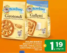 Extra Supermercati Mulino bianco biscotti classici macine/tarallucci/ girotondi/galletti offerta