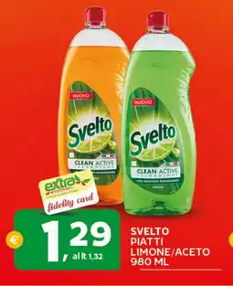 Extra Supermercati Svelto piatti limone/aceto offerta