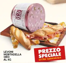 Extra Supermercati Levoni mortadella oro offerta
