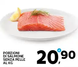Extra Supermercati Porzioni di salmone senza pelle offerta