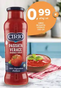 Extra Supermercati Cirio passata verace offerta