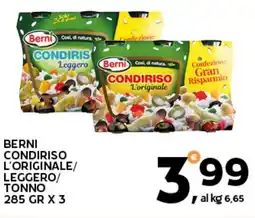 Extra Supermercati Berni condiriso l'originale/ leggero/ tonno offerta