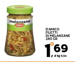Extra Supermercati D'amico filetti di melanzane offerta