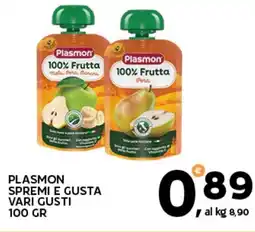Extra Supermercati Plasmon spremi e gusta vari gusti offerta