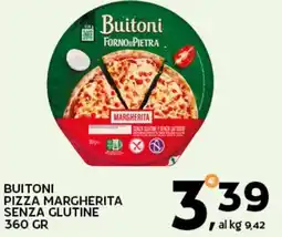Extra Supermercati Buitoni pizza margherita senza glutine offerta
