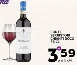 Extra Supermercati Conti serristori chianti DOCG offerta