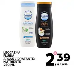 Extra Supermercati Leocrema fluida argan/idratante/ nutriente offerta