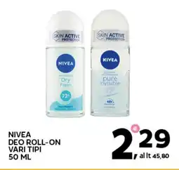 Extra Supermercati Nivea deo roll-on vari tipi offerta