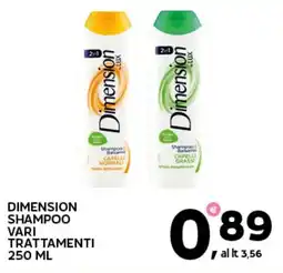 Extra Supermercati Dimension shampoo vari trattamenti offerta