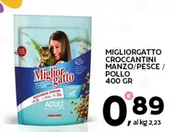 Extra Supermercati Migliorgatto croccantini manzo/pesce pollo offerta