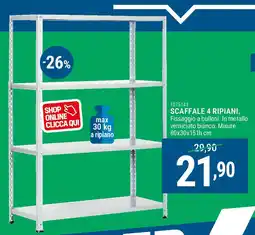 Scaffale 4 ripiani