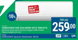 Cfadda Condizionatore akai mono split 9000 btu. offerta